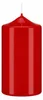 Lackkerzen Stumpenkerzen Rot 150 x Ø 80 mm, 4 Stück Produktbild-Vorschau 1