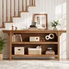 Tribesigns : Console étroite de 160 cm en bois massif avec Voir les images du produit 2
