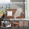 Balançoire hollywoodienne en bois de cèdre - Balançoire de Voir les images du produit 4