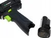 A close-up shot of a cordless drill and its battery pack against a white background. Podgląd zdjęcia produktu