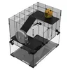 PawHut Hamsterkäfig, Nagetierkäfig, 3 Ebenen mit Rad, Produktbild-Vorschau 8