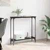 vidaXL Table console avec étagère noir aspect chêne 75 x Voir les images du produit 2