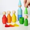 Giocattolo montessoriano in legno "Bambolina con tappo in Anteprima dell’immagine prodotto 3
