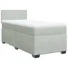 The Living Store Boxspringbett mit Matratze Hellgrau 90x190 Produktbild-Vorschau 4