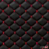 140cmx100cm Geprägte Schwarz Kunstleder Rot Diamant-Stich Produktbild-Vorschau 6