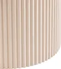 BELIANI Beistelltisch cremeweiß MDF geriffeltes Design Fuß Produktbild-Vorschau 5