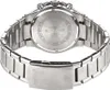 The back of a silver metal watch with a metal band. Produktbild-Vorschau