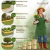Floranica Bordure de Jardin en bois 40 x 200 cm Brun clair Voir les images du produit 2