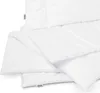 A white duvet and pillow set, folded and stacked. Produktbild-Vorschau