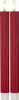 Two red LED taper candles with white bases and illuminated tops, presented against a white background. Produktbild-Vorschau