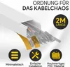 Kabelkanal aus hochwertigem PVC weiß Selbstklebend 2m - 1 Produktbild-Vorschau 2