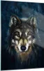 Bilder auf glas - Einteilig - Wolf Dunkel Grafik - 50x70cm Produktbild-Vorschau 1