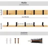 ONVAYA® Garderobenhaken | Bambus | Wandgarderobe in Produktbild-Vorschau 7