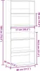 vidaXL Bücherregal Sonoma-Eiche 80x30x189 cm Holzwerkstoff Produktbild-Vorschau 7