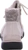 The back view of a beige high-top sneaker boot with a knitted cuff and laces. Anteprima dell’immagine prodotto