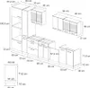 Küchenzeile Vicco R-Line Artisan Eiche/Anthrazit 350 cm mit Produktbild-Vorschau 3