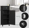 GOPLUS Badschrank, Midischrank Nachttischregal Metallgriff Produktbild-Vorschau 4