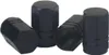 INF Auto Reifenventilkappen 4er Set aus Aluminium Schwarz Produktbild-Vorschau 1