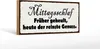 Holzschild Spruch 27x10cm Mittagsschlaf früher geheult Produktbild-Vorschau 2