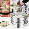 5 Etagen Dampfkocher Mantowarka, Gar Dampftopf Edelstahl, Produktbild-Vorschau 3