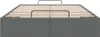 vidaXL Lit ottoman sans matelas gris foncé 120x190 cm Tissu Voir les images du produit 6