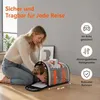 Hund Reisetasche,Transporttasche for Haustiere,Netzstoff Produktbild-Vorschau 2