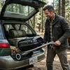 Relaxdays mobiler Holzkohlegrill mit Deckel & Rollen, Produktbild-Vorschau 6