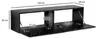 FineBuy Lowboard Hängend Marmor-Optik Schwarz 120x30x30 cm Produktbild-Vorschau 3