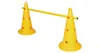 Lot de 2 cônes de signalisation jaunes, avec orifices, de Voir les images du produit 2