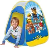 A young boy is playing inside a Paw Patrol themed pop-up tent. Produktbild-Vorschau