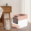 Katzentoilette mit ausziehbarer Schale Doppeltürige Produktbild-Vorschau 1
