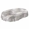 Tovaglia Oilcloth Wood Grey Robusta idrorepellente Ovale Anteprima dell’immagine prodotto 1