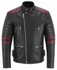 Motorradjacke Retro Vintag Oldschool Lederjacke, Produktbild-Vorschau 9