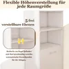Ausziehbarer Schreibtisch mit Stauraumschrank, 2-in-1 Produktbild-Vorschau 4