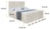 ALTDECOR Boxspringbett mit Fußteil, H3 Matratze und Topper Produktbild-Vorschau 7