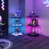ProximaX Glazen vitrine, 360° draaibaar, wit, met 2 Productafbeelding-voorbeeld 5