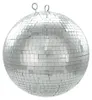 Spiegelkugel 30cm silber- Diskokugel (Discokugel) Party Lichteffekt - Echtglas - mirrorball silver chrome Produktbild-Vorschau