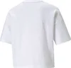 PUMA Essentials Cropped Logo T-Shirt Damen puma white L Produktbild-Vorschau 2