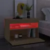 vidaXL TV-Schrank mit LED-Leuchten Sonoma-Eiche 60x35x40 cm Produktbild-Vorschau 7