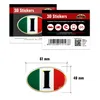 Sticker 3D Oval Flagge Italien HQ Produktbild-Vorschau 2