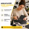 100 feuilles de papier cartonné noir, format DIN A4, 220 Voir les images du produit 4