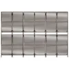 Paravent 6-tlg. Braun Poly Rattan Produktbild-Vorschau 5