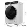 Heinner HWDM-M1014IVKB, Frontlader, Freistehend, Weiß, Produktbild-Vorschau 4