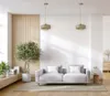 Luxolar Pendelleuchte Beige Gold E27 LED 60W - modern Produktbild-Vorschau 5