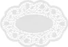 Papstar Mokkadeckchen aus Papier oval weiß 22 x 15 cm 500 Produktbild-Vorschau 1