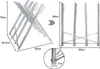JOIEYOU Tréteau de sciage pliable Tréteau de sciage en bois Voir les images du produit 2