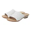 Rieker Damen Schuhe Pantoletten Blockabsatz Clogs 63498-80, Produktbild-Vorschau 11