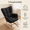 Schwarz Schaukelstuhl Schaukelsessel Relaxsessel Relaxstuhl Produktbild-Vorschau 10
