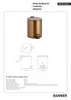 BAMBER Abfalleimer Edelstahl Gold Kupfer matt 260x205x265 Produktbild-Vorschau 2