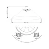 Bewegungs Melder Außen IP65 360° Aufputz Decken Montage Infrarot Sensor SEBSON Produktbild-Vorschau